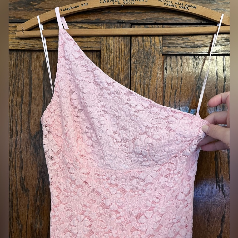 NWT Bardot Albie Knit Floral Lace Maxi Dress in Candy Pink, XS/2 - Picture 6 of 15